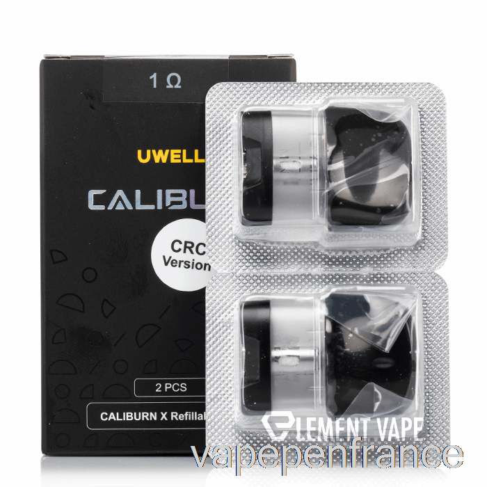 Uwell Caliburn X Dosettes De Remplacement Dosette De 3 Ml + Stylo Vape à Bobine De 1,0 Ohm